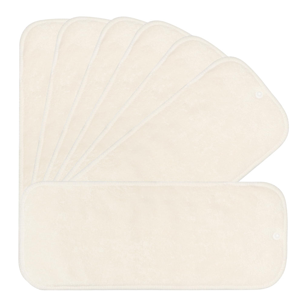 Nora's Nursery 7-pack inserts inside diaper for secure protection