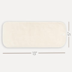 Nora's Nursery inserts show soft viscose outer and microfiber core for comfort