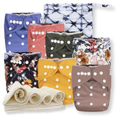Nora's Nursery cloth diaper cover for adjustable fit and all-day use.