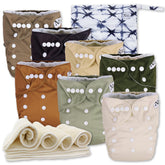 Nora's Nursery cloth diaper pack, a complete set for easy, eco-friendly diapering.
