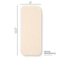 Nora's Nursery all-sizes hemp inserts adapt from newborn to toddler.