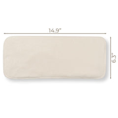 Nora's Nursery bamboo insert folded flat for storage, ideal for overnight use.