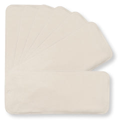 Nora's Nursery large toddler bamboo insert front view shows soft absorbent layers for dry nights.