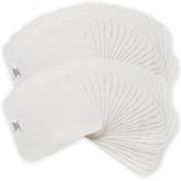 Nora's Nursery reusable wipes stack shows soft cotton for gentle baby care.