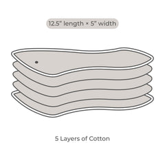 Nora's Nursery inserts with secure snaps in a diaper cover.