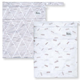 Nora's Nursery Wet Dry Bag with two pockets keeps damp items organized on the go.