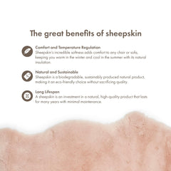Nordic Sheep lambskin doubles as a play mat or high-chair liner.