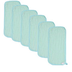 norinori baby burp cloths in soft muslin, large 20x10 for full shoulder coverage during feeds