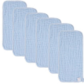 Norinori muslin burp cloths 20x10 inches provide large coverage for shoulder protection.