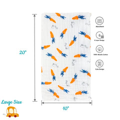 Norinori muslin burp cloths pre washed for better absorption
