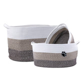 Norirun 3-pack large basket with handles for easy transport and sturdy storage.