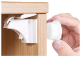 Norjews child safety locks with installation cradle enabling quick screw-free setup.