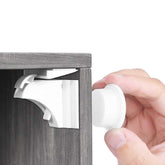 Norjews magnetic cabinet locks pack with 20 locks and 3 keys for safer drawers