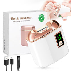Northlet electric nail clipper with LED light illuminating nails for precise trims.