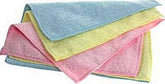 Norwex baby microfiber wash cloths in action for gentle skin cleansing and quick drying.