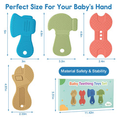 Nothomme teether close-up textured surface supports gentle chewing