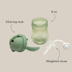 noüka dishwasher-safe cup cleans quickly on top rack or by hand.