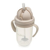 nouka weighted straw cup with click top lid for spill-free sipping on the go