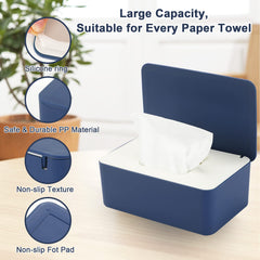 NOVWANG large capacity dispenser holds 100 wipes for fewer refills