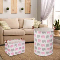 NTAOHAMPER sturdy leather handles for easy transport.