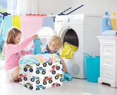 NTAOHAMPER basket, open top, easy access for books and kids' items.