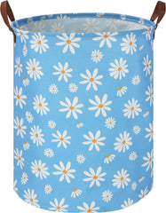 NTAOHAMPER front view of the blue kids laundry hamper for durable toy and clothing storage