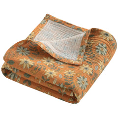 NTBAY 2-layer muslin swaddle blanket close-up showing soft texture and breathable fabric