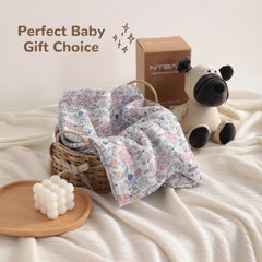 NTBAY baby blanket spread in stroller illustrates versatile use.