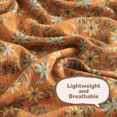 NTBAY breathable baby blanket demonstrates airy weave for year-round comfort