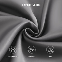 NTBAY matte satin toddler pillowcase close-up shows soft texture and premium feel.
