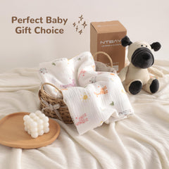 NTBAY muslin blanket used as stroller cover on outings
