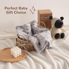 NTBAY travel-ready swaddle, compact fold for on-the-go use.