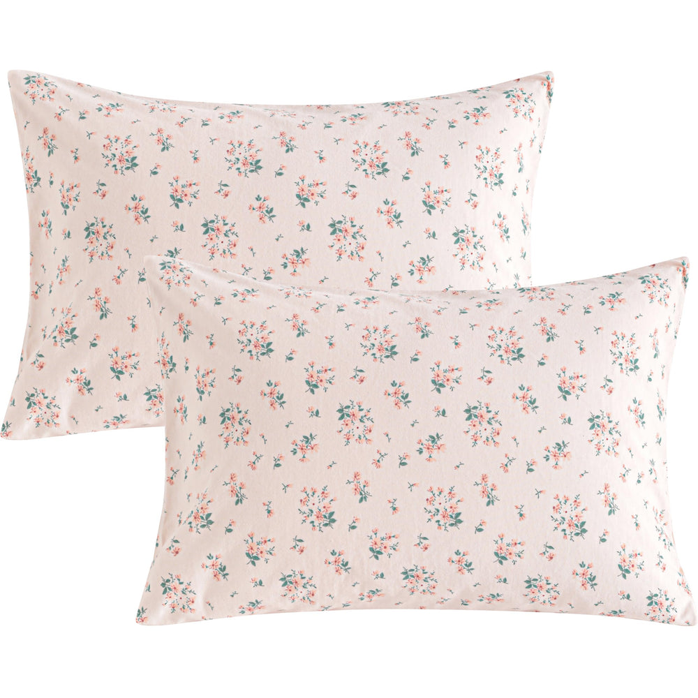 NTBAY toddler pillowcase 13x18 in pink floral with soft jersey cotton for gentle sleep.