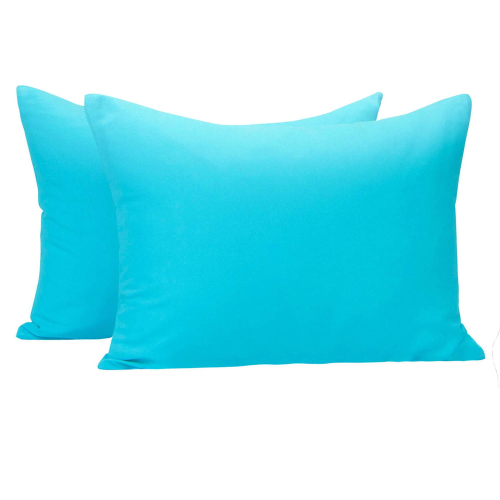 NTBAY blue zippered toddler pillowcase two-pack for travel and naps.