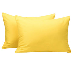 NTBAY zippered toddler pillowcase in yellow keeps pillows tidy and easy to remove.