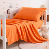 NTBAY toddler flat sheet close-up: ultra-soft microfiber for gentle sleep.