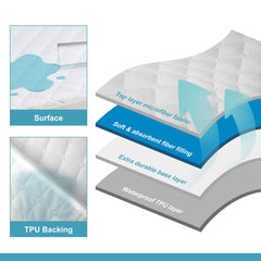 NTBAY breathable TPU membrane backing keeps mattress cool and dry.