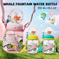 NTFWG Whale Fountain Tumbler with spill-proof lid for mess-free lunches.
