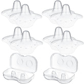 Nuanchu 8-pack nipple shields shown in package for a comfortable latch