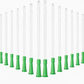 Nuanchu enema tubes 200pcs clear, individually packaged for clean storage.