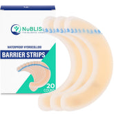 NuBliss ostomy barrier strip elastic-seal shows secure, long-wear adhesion.