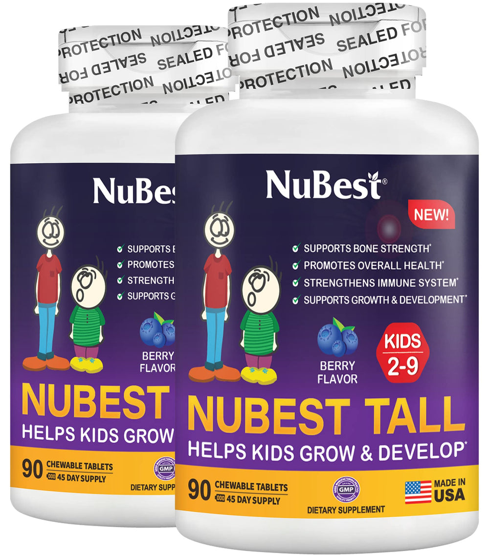 NuBest Tall Kids animal shapes bottle showing playful daily vitamin routine benefit