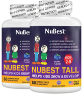 NuBest Tall Kids berry chewables with animal shapes for daily nutrition.