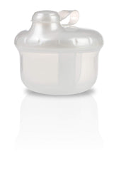 Nuby powder dispenser showing three compartments for pre-measured portions.