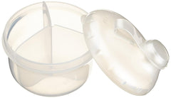 Nuby travel-friendly dispenser fits in bags for on-the-go use.