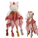 Nueplay Unicorn Lovey blanket softly textured for newborn comfort and attachment