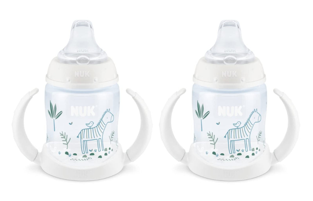 NUK Disney Learner Sippy Cup Woodlands Zebra spill-proof spout for gentle transition