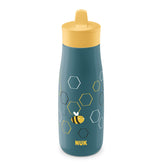 NUK Mini Me Flip Straw bottle held by a child, easy-to-grip design.