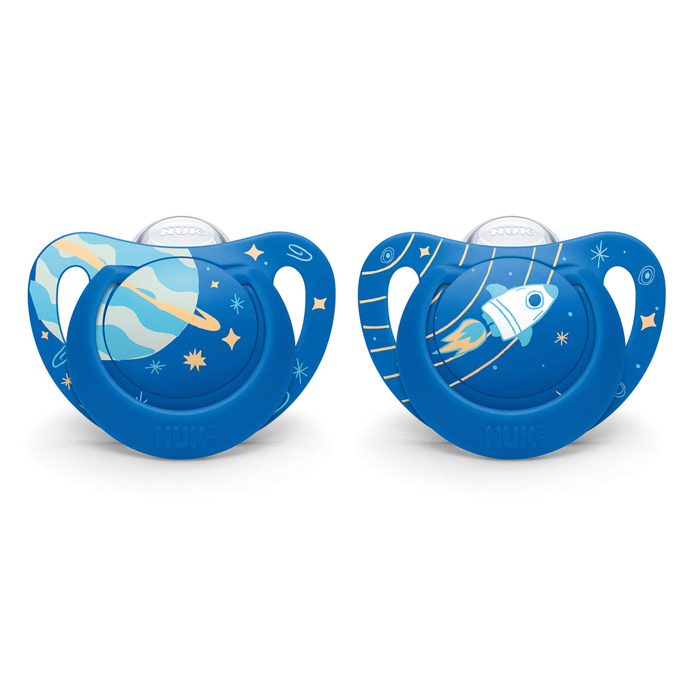 NUK orthodontic nipple close-up for breast-like soothing comfort
