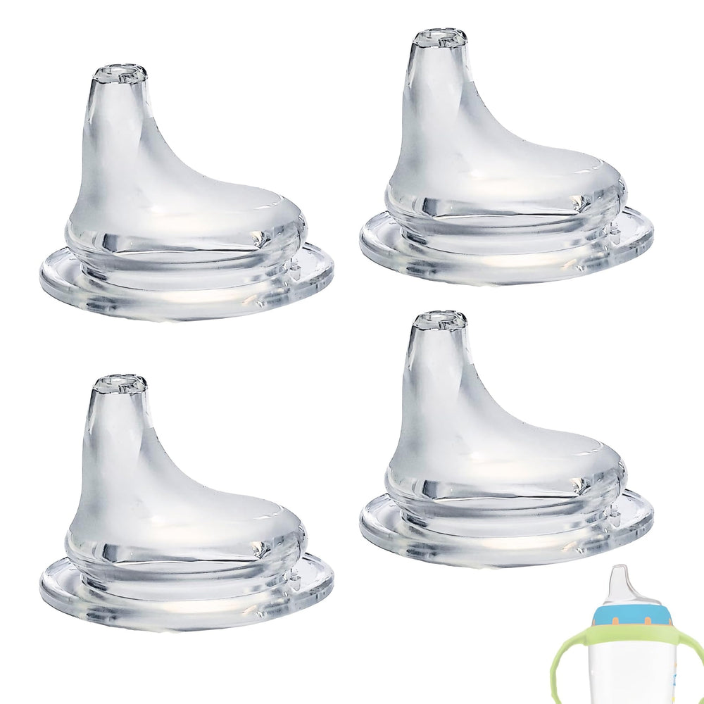 NUK replacement spout 4-pack for activity cups, supports easy, leak-free sipping.